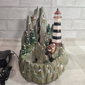 Mr. Christmas Collectables Waterfall Lighthouse 2000 Target Exclusive Working!